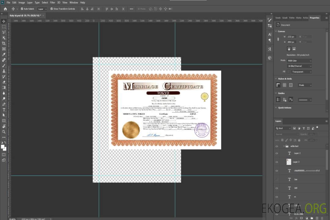 Modèle Word et PDF de certificat de mariage au Japon template Modèle Word et PDF de certificat de mariage au Japon template